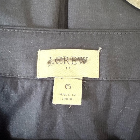 J. Crew Poplin Wrap 100% Cotton Dress Size 6 - Picture 6 of 10